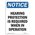 thumbnail image 1 of SignMission OS-NS-A-1218-V-13362 Panneau d'Avertissement de 12 x 18 Po - Protection Auditive Requise, 1 of 1