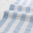 thumbnail image 2 of Unique Bargains Stripe 2 Pack Bath Towels Set Cotton Lightweight Towels for Bathroom Blue 28" x 56", 2 of 8