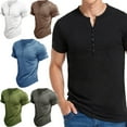 thumbnail image 5 of Fjuchai Men's Casual Tees T-Shirt Short Sleeve Shirt Men's Sports T-Shirt Tops Simple V-Neck T-Shirt S-2XL, 5 of 9