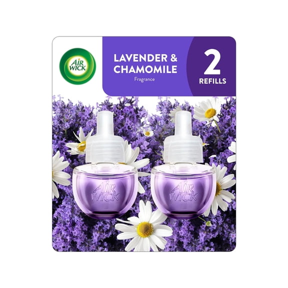 Air Wick Plug-In Scented Oil Refills, Lavender and Chamomile, 2 Count