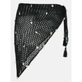 thumbnail image 5 of No Boundaries Fishnet Pareo with Faux Shells, One Size, Black Soot, Women's, 5 of 5