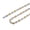 Silver Gold, variant on HZMAN Stainless Steel Necklace for Men Hip Hop Polished Silver Gold Chain Coffee Bean Chain Necklace Jewelry Gift (20in)