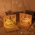 thumbnail image 3 of Happy Birthday 3D Card Birthday Cake Folding Festival Greeting Card Postcard with Light Music for Festival, 3 of 7
