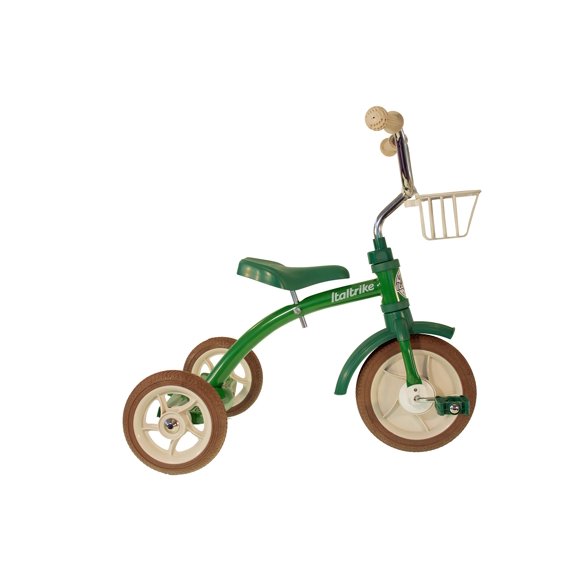 taltrike Ligne Classique Tricycle 10 Pouces Super Lucy Primavera avec Siège Ajustable et Panier avant en Vert Primavera