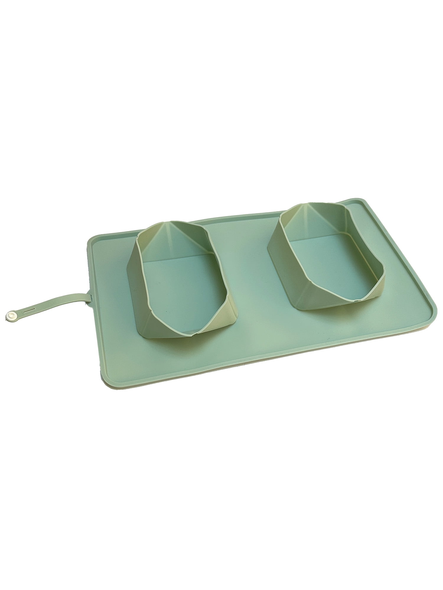 Vibrant Life Portable Double Diner Silicone Dog Food Mat