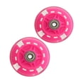 thumbnail image 1 of 2 Pcs Roues de Trottinette 80mm LED Flash Remplacement Roues Patins à Roulettes Accessoires Rose, 1 of 8