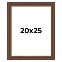 20x25 Copper and Brown Real Wood Picture Frame Width 2 inches | Interior Frame Depth 0.5 inches |
