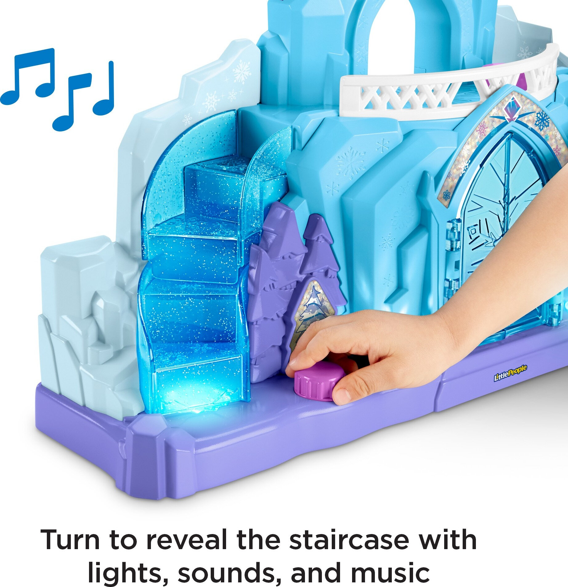 Disney Frozen Elsa’s Ice Palace Little People Toddler Musical Playset with Elsa & Olaf Figures - image 4 of 7
