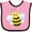 Pink and Black, variant on Inktastic Bee Boys or Girls Baby Bib