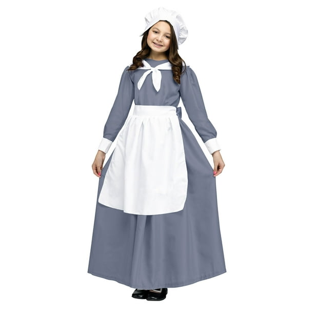 Child Pioneer Girl Costume Medium (8-10) : : Toys & Games
