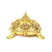 Kurma Murti vishnu Yantra Kurma Murti Brass Material Statue For Puja, Home Mandir, Gifts by Pooja Bazar 15 X 7 X 10 In