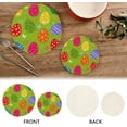 thumbnail image 3 of SKYSONIC 2 pcs Easter Eggs Spring Pot Holders Trivets, Heat Resistant Trivets,Flowers Butterfies Hearts Cotton Thread Weave Mats for Hot Pads Pans Pot Bowl Teapot, 3 of 7