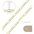 thumbnail image 3 of Jewelry Atelier Gold Chain Necklace Collection - 14K Solid Yellow Gold Filled Figaro Chain Necklaces for Women and Men with Different Sizes (2.8mm, 3.7mm, 4.7mm, 5.6mm), 3 of 12