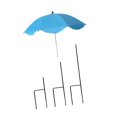 thumbnail image 3 of koolsoo Plant Umbrella Canopy Versatile Sunblock Sturdy with Stake for Potted Plants Blue, 3 of 9