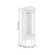 thumbnail image 2 of Dollhouse Mini Cabinet for Miniature Home Accessories White Wood, 2 of 4