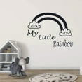 thumbnail image 3 of My Little Rainbow Clouds Newborn Baby Babies Quote Wall Sticker Art Decal for Girls Boys Room Bedroom Nursery Kindergarten House Fun Home Decor Stickers Wall Art Vinyl Decoration Size (8x10 inch), 3 of 3