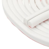 Uxcell Weather Stripping Door Seal Strip, Silicone D Shape Door Seal Strip, White