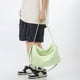 thumbnail image 3 of Bolsa de gimnasio impermeable para hombre y mujer, bolsa de lona con compartimento para zapatos, bolso cruzado de fin de semana para gimnasio, fin de semana, noche., 3 of 8