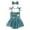Blue, variant on Girls' Rompers Floral Summer Outfits Gifts Cute Baby Clothes Baby Girl Outfit One Year Old Tutu Tulle Romper Dress Girls First Birthday Dresses Blue Size 12M