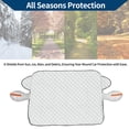 thumbnail image 3 of Cubierta de parabrisas de Unique Bargains, cubierta de parabrisas de coche, cubierta magnética gruesa, protector de nieve para sombra de sol en invierno UV, 3 of 6