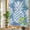 Blue Gray, Slate, White, variant on Window Privacy Film for Home Office Static Cling, Navy Blue White Pineapple Decorative Stained Glass Window Film for Large Sliding Door Tropical Summer Botanical Fruits 29.5 x 118 Inches