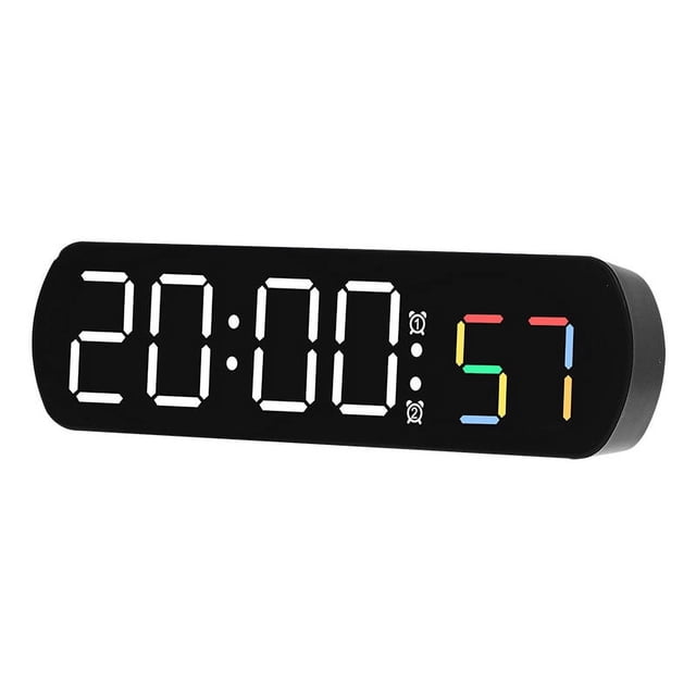 Reloj despertador digital LED con temporizador de cuenta regresiva y pantalla de temperatura