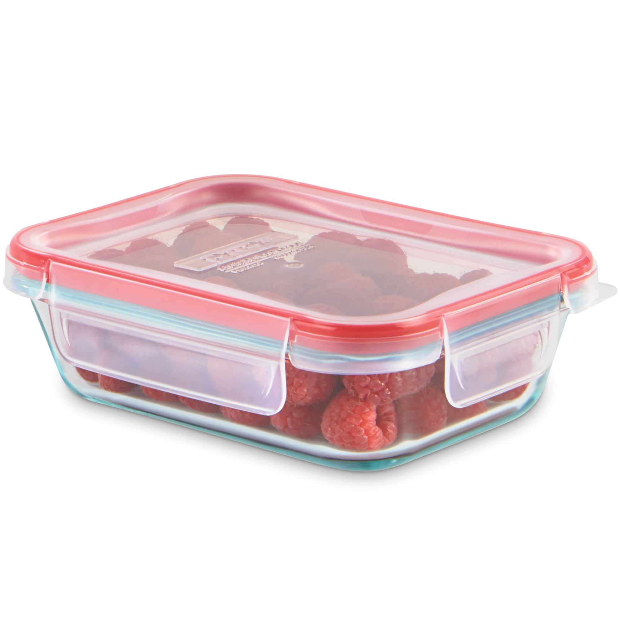Pyrex FreshLock 2cup Rectangle Glass Food Storage Container with Lid, Designed to Help with Food Storage and Everyday Organization
