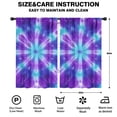 thumbnail image 2 of Blackout Kids Curtains,Purple Blue Tie Dye Spiral Pattern Childrens Insulated Curtains Set Of 2,Bedroom Essentials,Toddler Room Decor 52"x84", 2 of 5