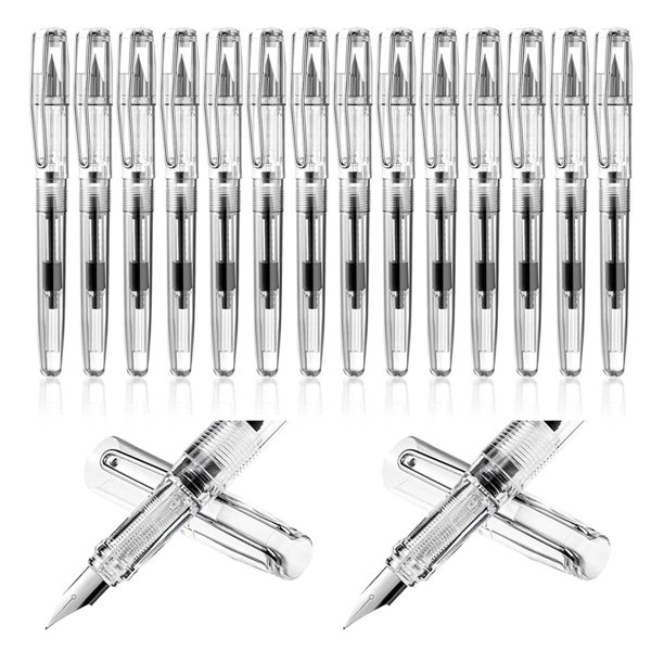 16 Pen Refillable Disposable Pen for Writing Fine Tip Signature Ink Pen