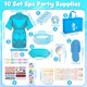 thumbnail image 4 of Kit de fiesta de spa Homewarm, 122 unidades, azules, para niñas, con batas de satén, 4 of 8