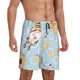 thumbnail image 2 of Balery Cute Gnome Bee Collects Honey Pantalones cortos de pijama de punto de algodón para hombre con cinturilla y bolsillos-XX-Large, 2 of 6