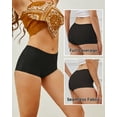 thumbnail image 3 of Finetoo Seamless Boy Shorts Underwear for Women No Show Boxer Shorts Panties for Ladies 5 Packs XXL, 3 of 6