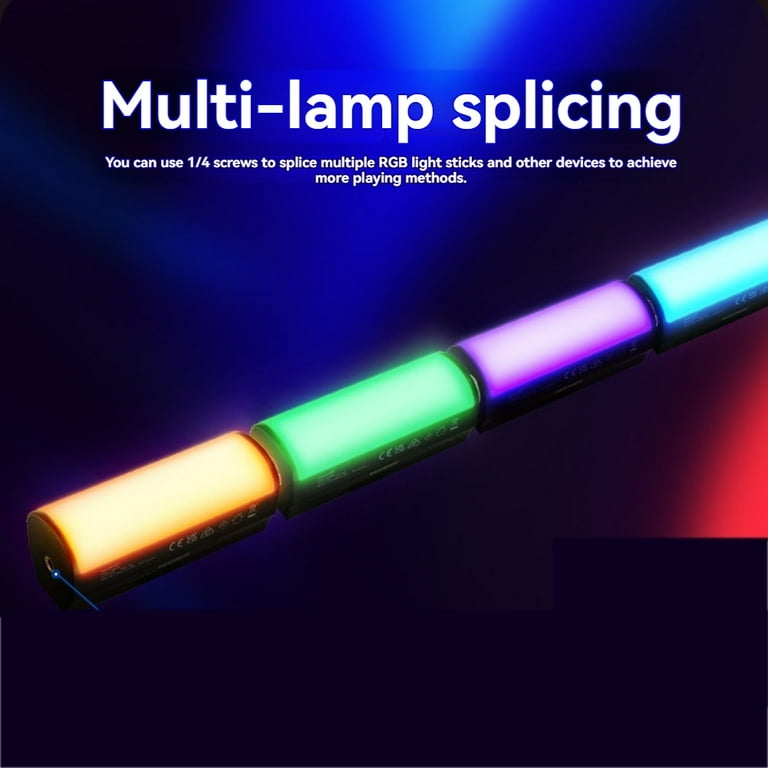 Luce LED Video RGB Stick Rotante 360° - Mini, Magnetica, Con Batteria, 2500-9000K Per Foto E Video - Foto 8