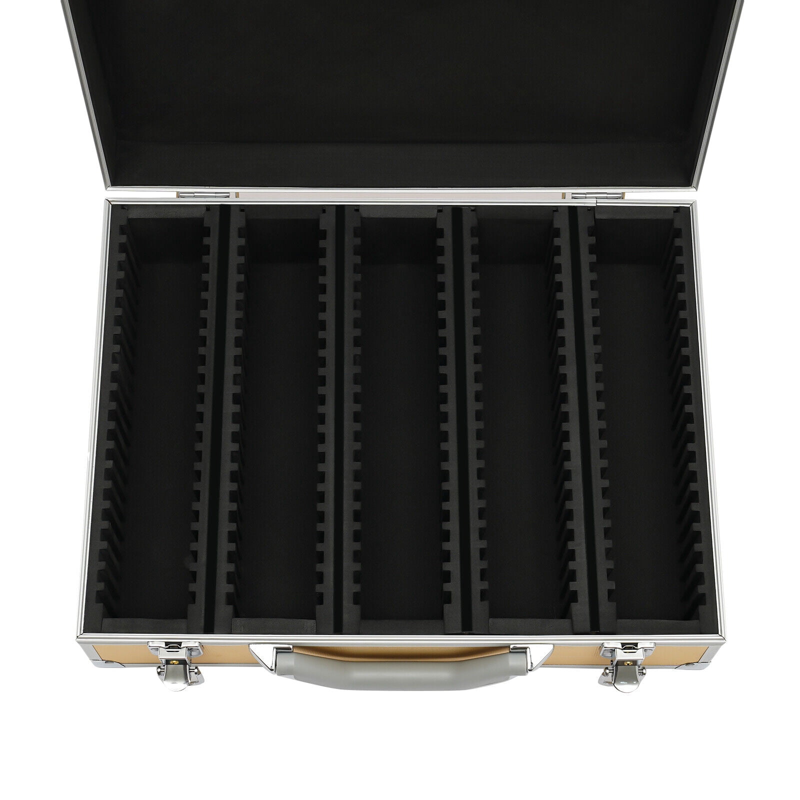 100 Coins Aluminum Coin Container Storage Box Holder Display Case with Handle