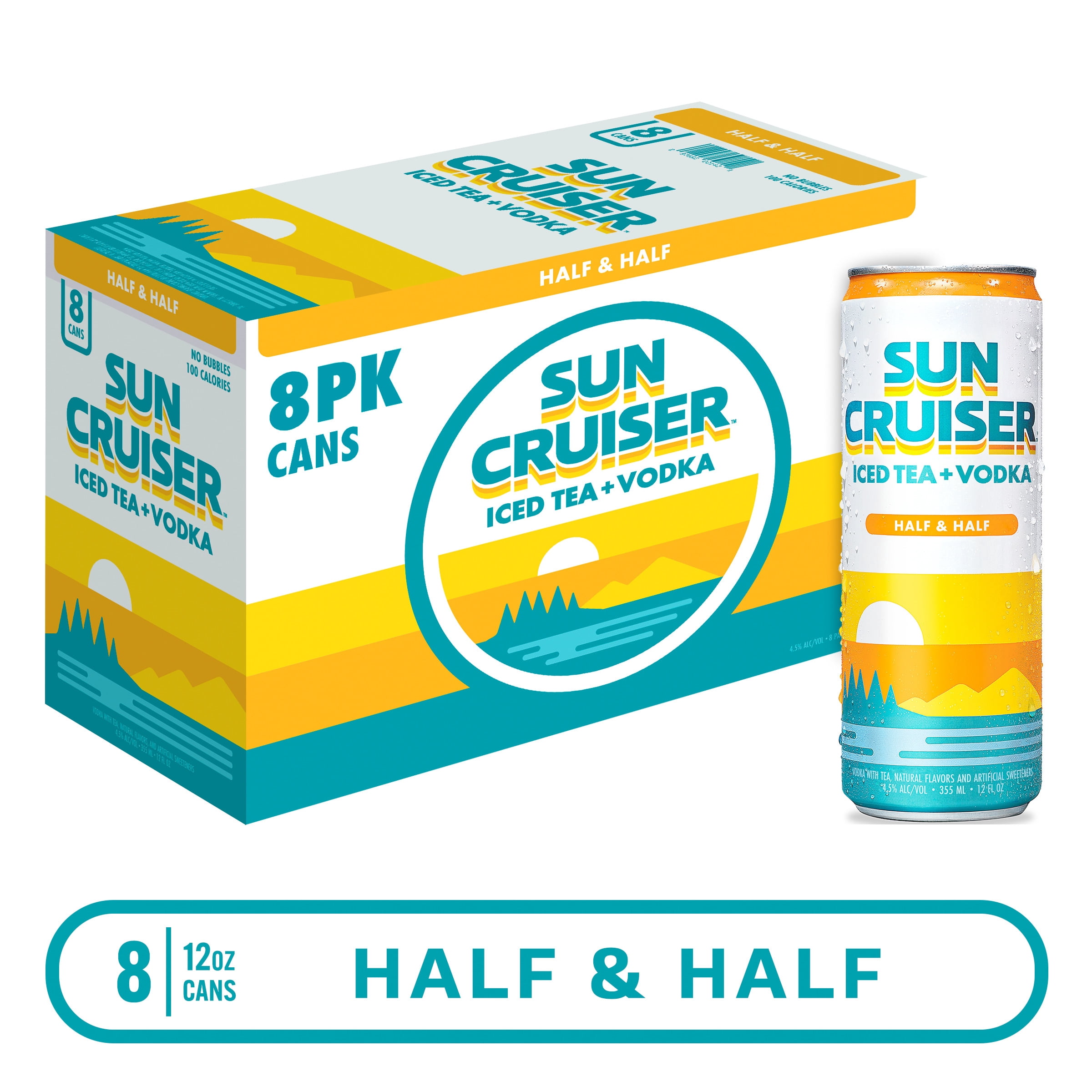 Sun Cruiser Iced Tea Vodka, Half & Half, 8 pack, 12 fl. oz. Cans