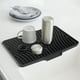 thumbnail image 3 of Tapete de silicona para secar platos, protector de fregadero para encimera de cocina, almohadilla de secado con drenaje inclinado para fregadero de cocina y baño., 3 of 5