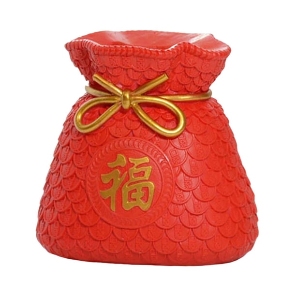 Estatua, estantería, colección de escritorio, escultura, adorno creativo, florero para Rojo