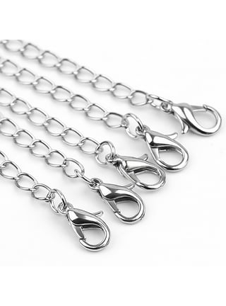  Solid 925 Sterling Silver Necklace Extenders Set, 3Pcs Silver  Extension Chain with Durable Sturdy Spring Clasp for Jewelry Making 2 4 6  Inch : Arts, Crafts & Sewing
