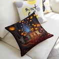 thumbnail image 5 of Halloween Cats Pumpkin Forest Linen toss pillowcase decoration pillowcase gifting preferred 20x20 inch cushion cover 2 sets sofa pillowcase sofa bedroom living room car, 5 of 8