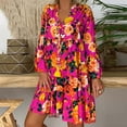 thumbnail image 2 of asddcavvf Robes pour Femmes Robes Décontractées et à la Mode d'Été Légères et Fines Imprimé Floral Ample, 2 of 6