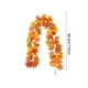 thumbnail image 3 of Guirnalda de hojas artificiales de ratán para Halloween,Acción de Gracias,guirnalda de hojas de arce con calabaza colgante,decoración para fiestas en interiores, 3 of 7