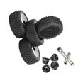 thumbnail image 2 of Transemion Front Rear Buggy Tires 1:10 Car Crawler Parts Glued Accessories DIY for HSP Black 1Set, 2 of 6