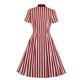 thumbnail image 3 of Moda mujer verano Retro Casual Pullover estampado Sexy manga corta vestido largo Fridja  yut1131, 3 of 3