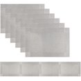 thumbnail image 1 of ZHAOCHENG Juego de 7 manteles individuales de vinilo tejido para mesa redonda, 6 manteles individuales con forma de cuña y centro de mesa, manteles redondos para mesa de cocina, manteles redondos fáci, 1 of 5