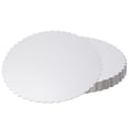 thumbnail image 1 of Plateau à Gâteau Rond 15 Pcs, Base de Gâteau Ronde 12 Pouces, Assiette à Gâteau Ronde Base en Carton, Blanc, 1 of 6