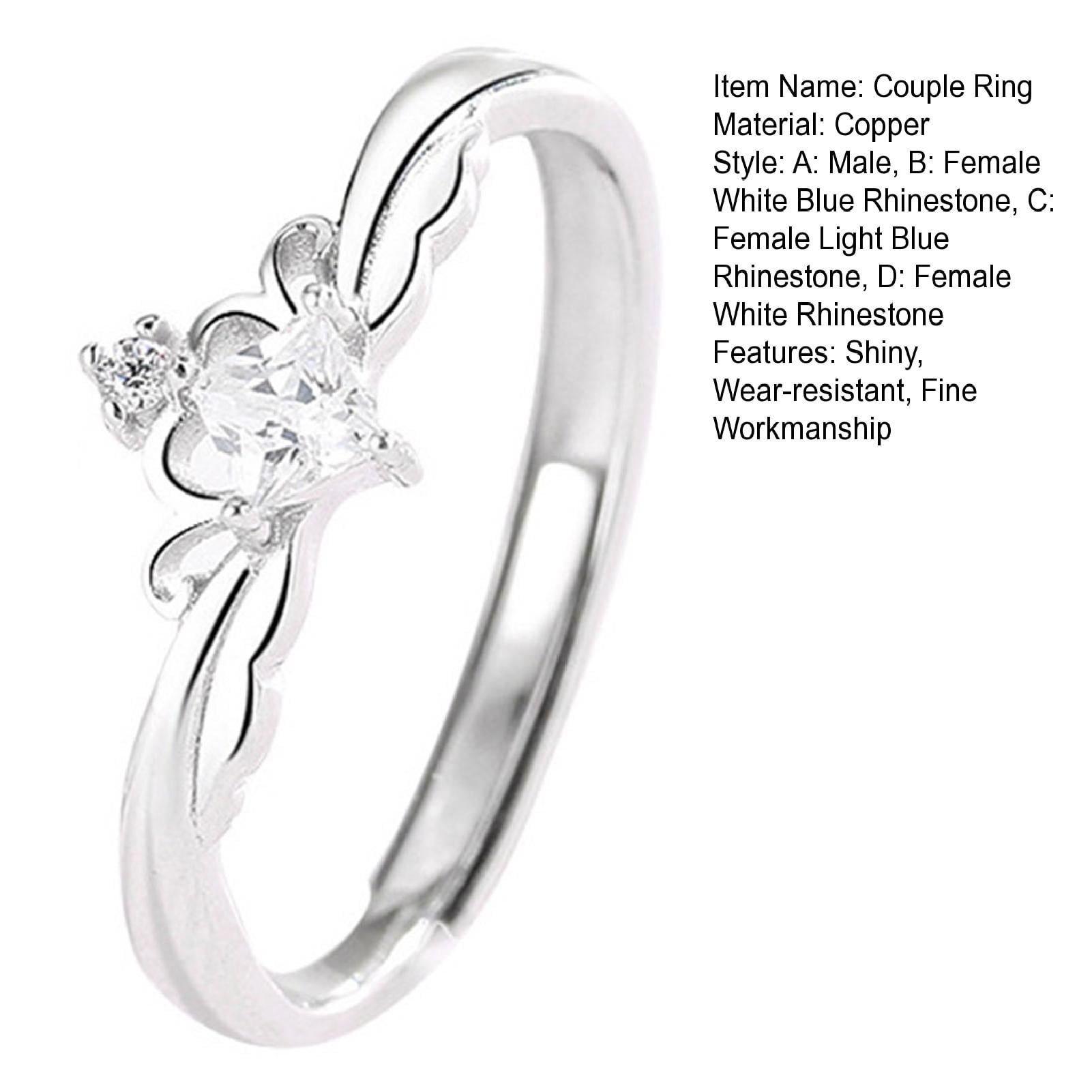 KJ Verma Syfer Adjustable Couple Rings For Lovers Valentine Couple Ring For  Men & Women. Finger Rings