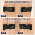 thumbnail image 6 of Household Cabinet Password Lock Hasp Lock Combination Latch with 3-Digit Password, Black 2 Pack, 6 of 6