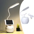 thumbnail image 3 of Lámpara de mesa de noche Lámpara de escritorio LED, lámpara de escritorio recargable con puerto de carga USB y portalápices, 3 modos de atenuación de 3 niveles, cuello Magideal Lámpara de mesa de noche, 3 of 8