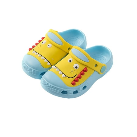 

Children Dinosaurs Hole Shoes Cartoon Kids Garden Clogs Breathable Summer Slippers