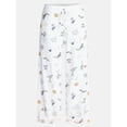 thumbnail image 2 of Women's Halloween Fall Hacci Knit Sleep Pants, Mid Rise Lounge Pants with Drawstring Elastic Waist and Pockets, Soft Casual Pajama Trousers with Seasonal Print, Sizes XS-3X, 2 of 5